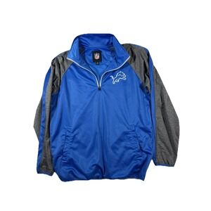 NFL Official Detroit Lion's‎ Large Quarter Zip Midweight